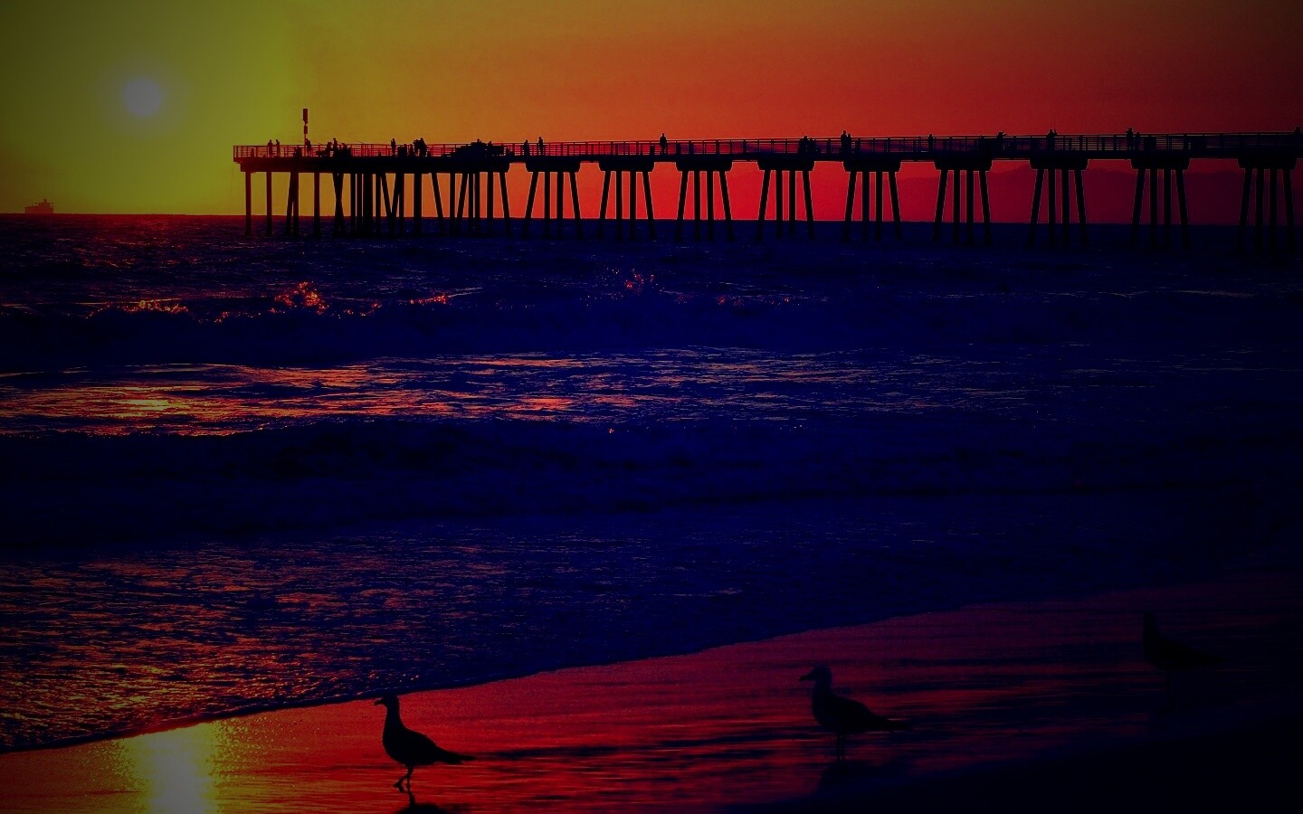 Морская терасса обои