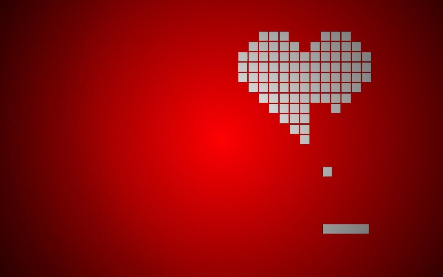 Уровень в виде сердца обои