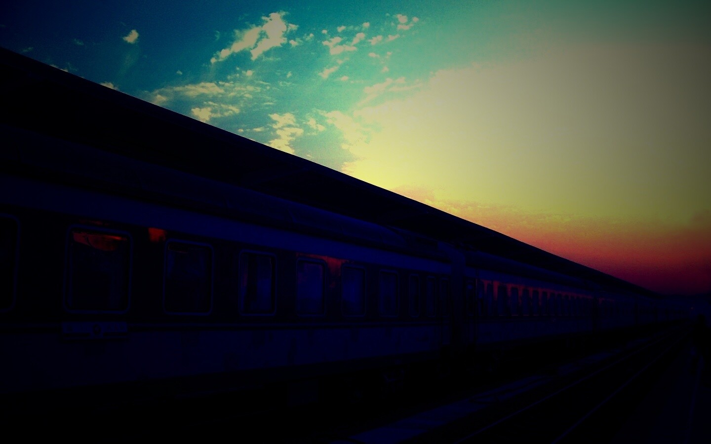 Пассажирский состав обои