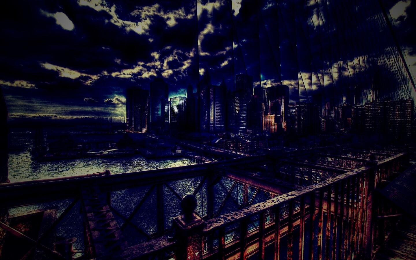 Вид с моста обои