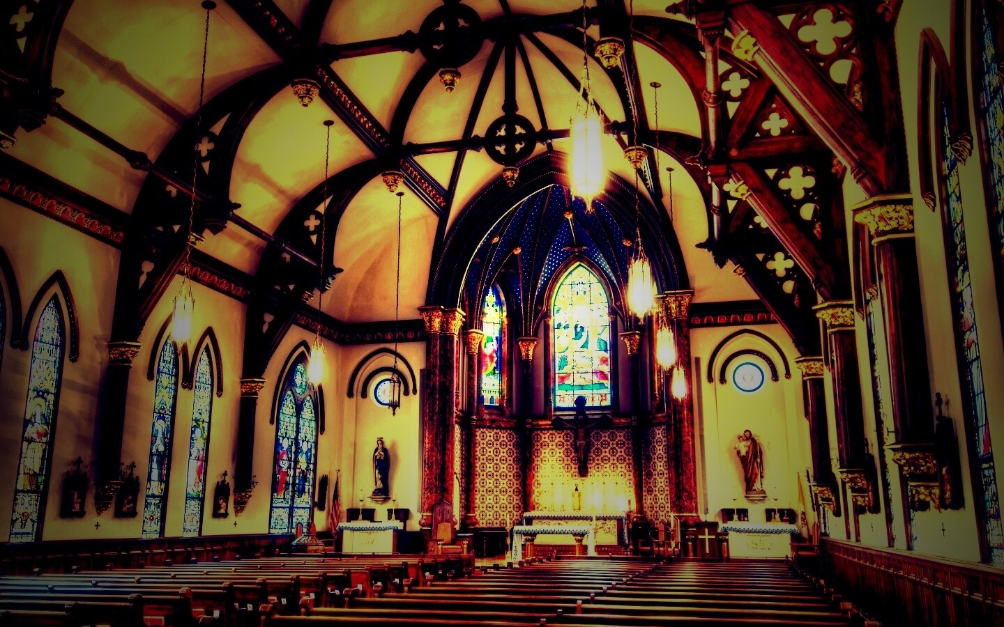 Внутреннее убранство собора обои