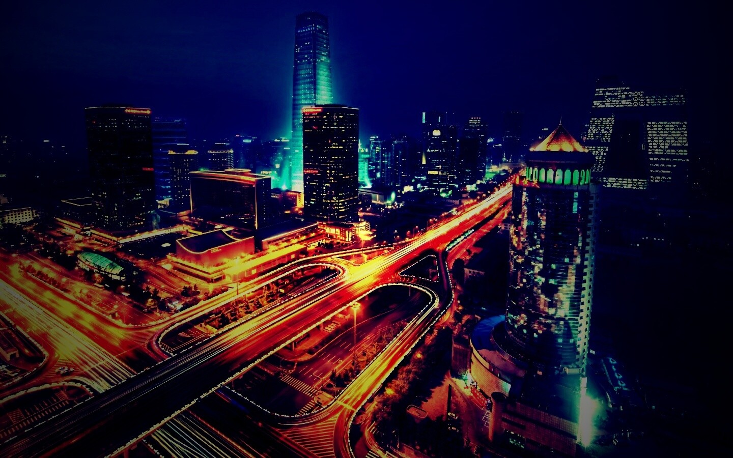 Городская развязка обои