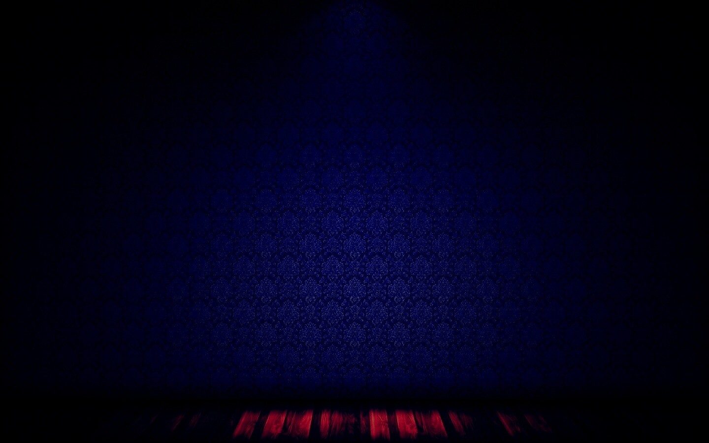 Комната с узорными обоями обои