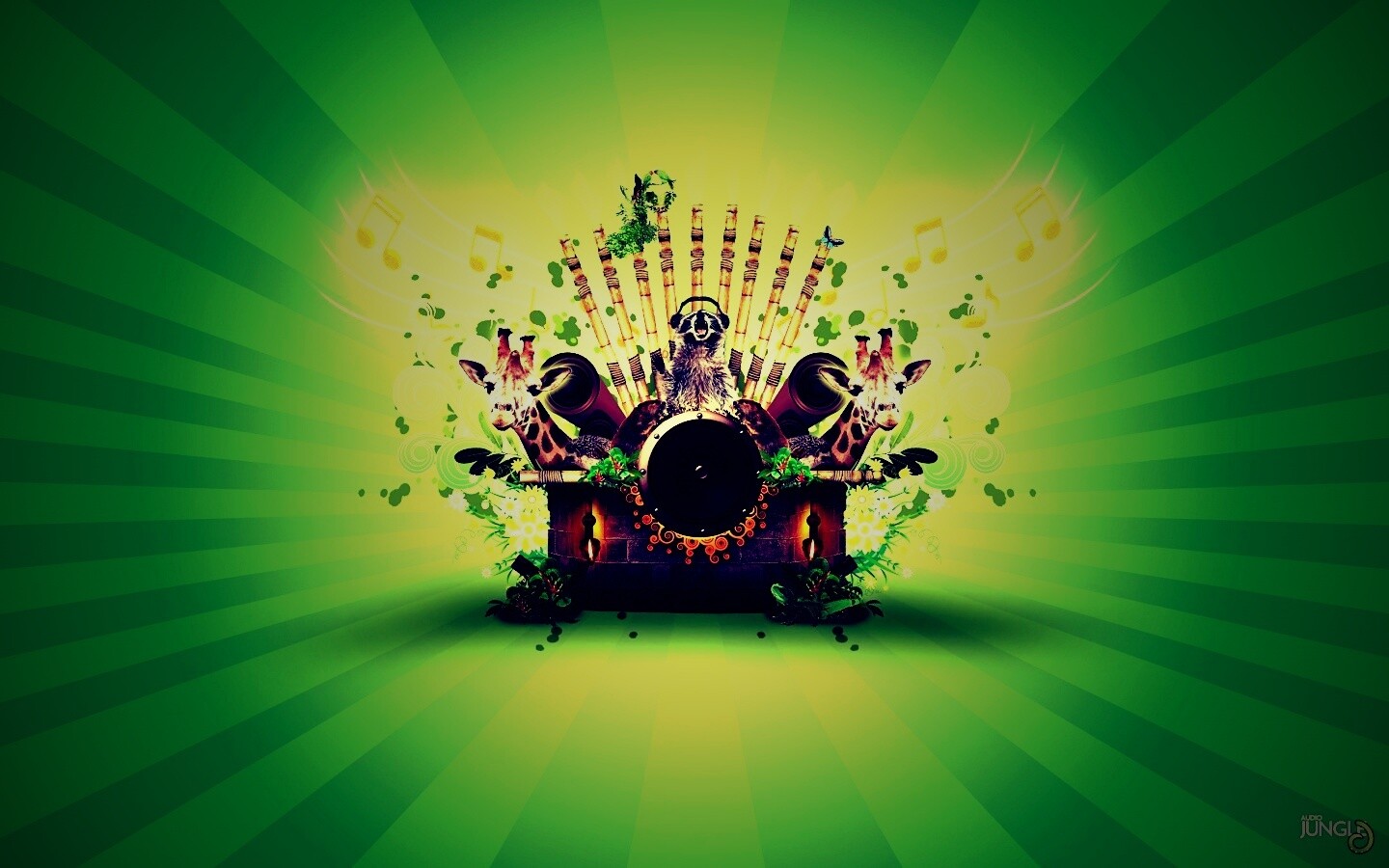 Музыка джунглей обои