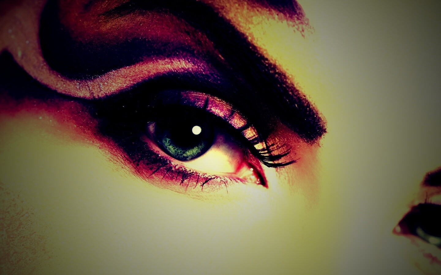 Красивый макияж для глаз обои