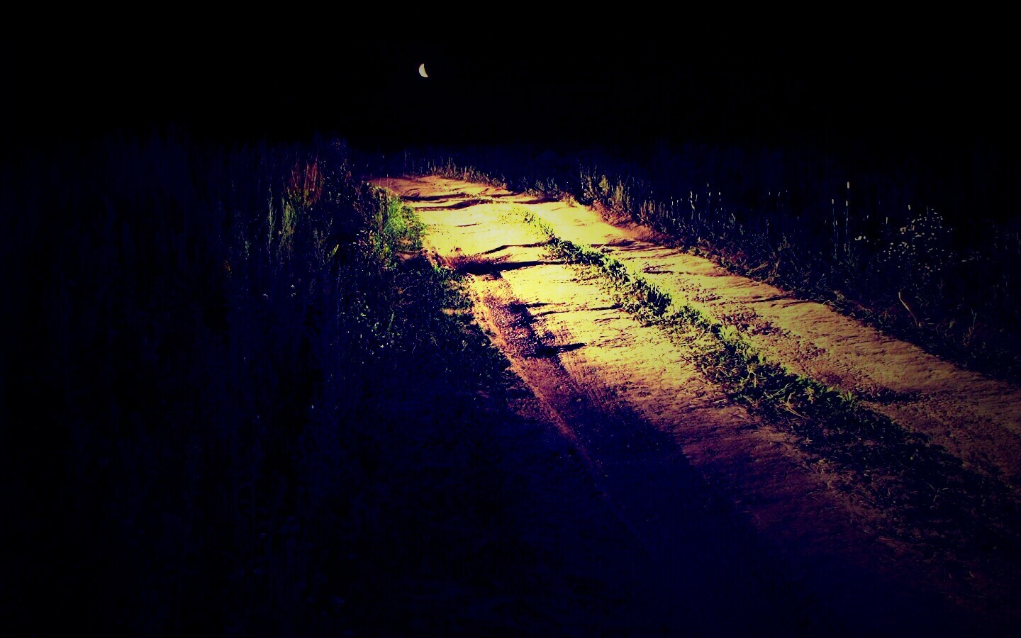 Ночная дорога обои