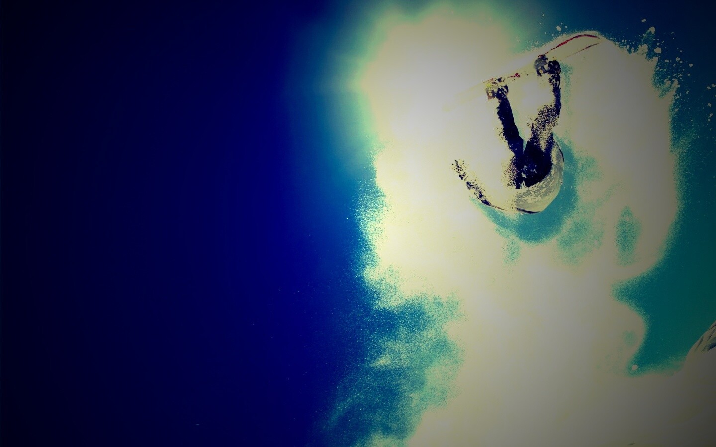 Прыжок на сноуборде обои