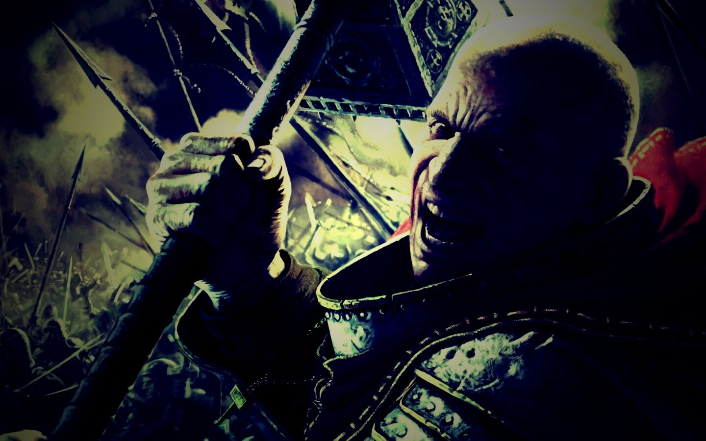 Воин с боевым молотом обои