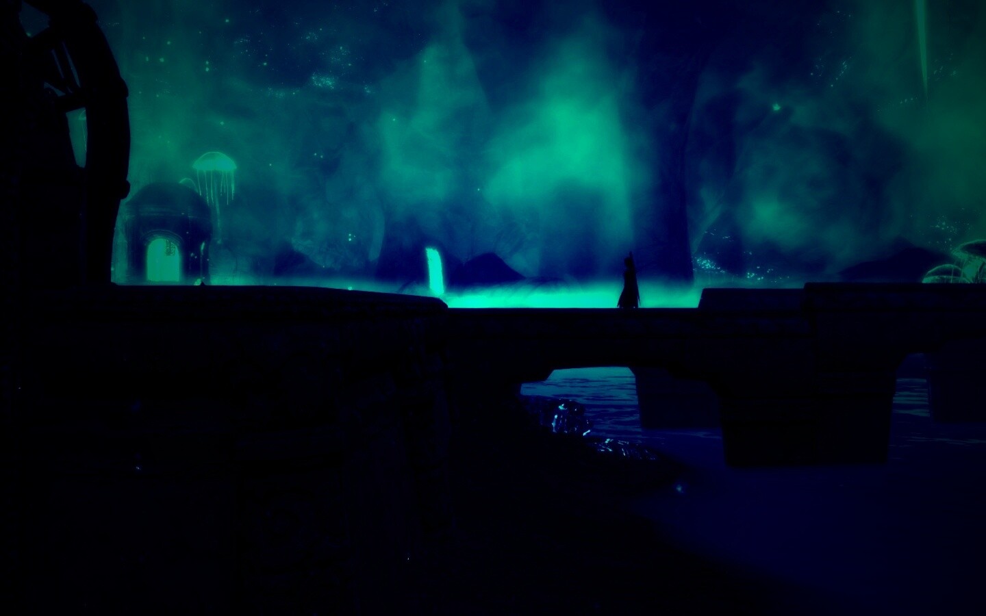 Светящийся путь обои