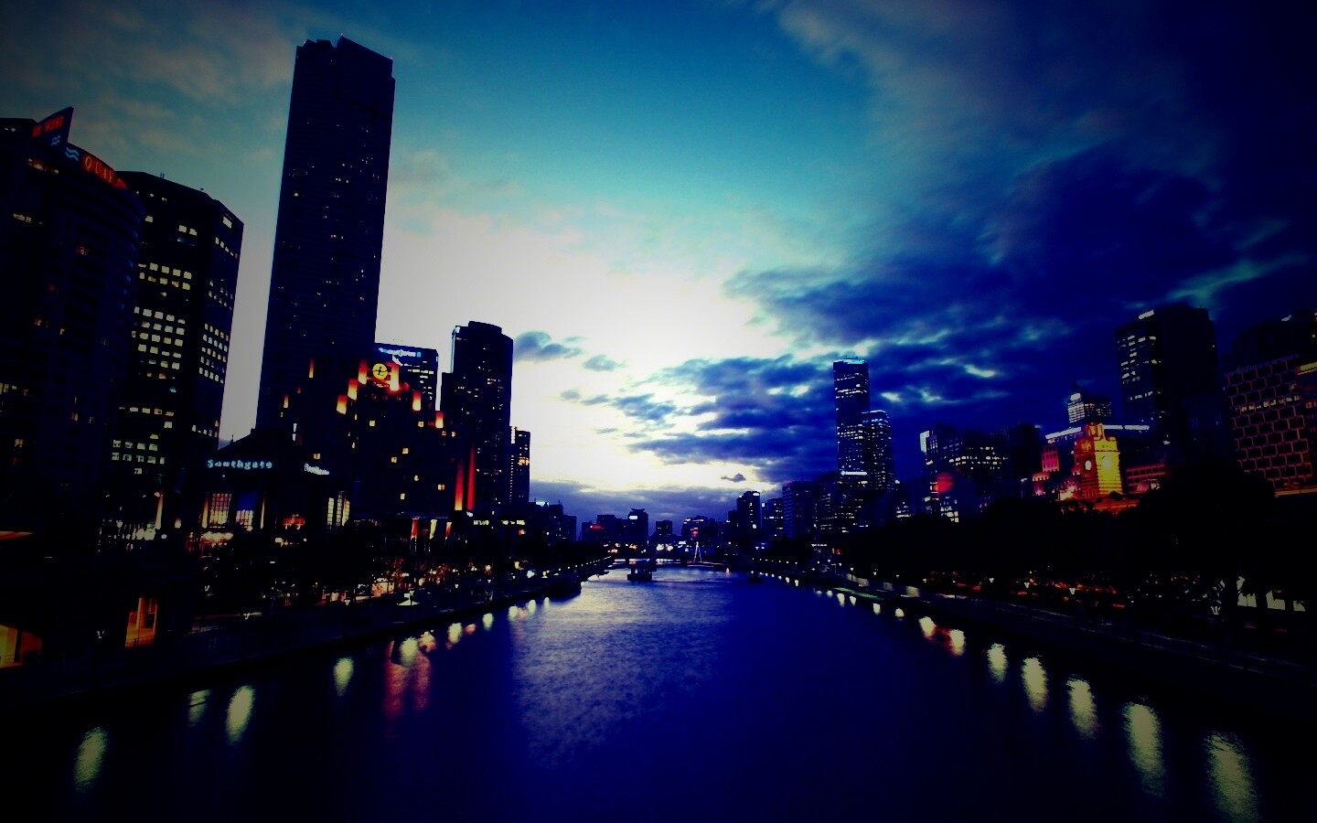 Застывший город обои