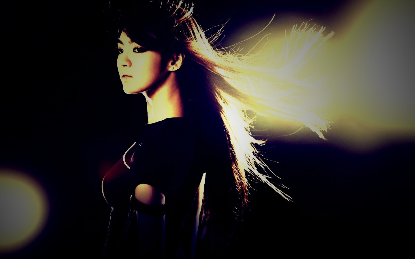 Стройная азиатка обои