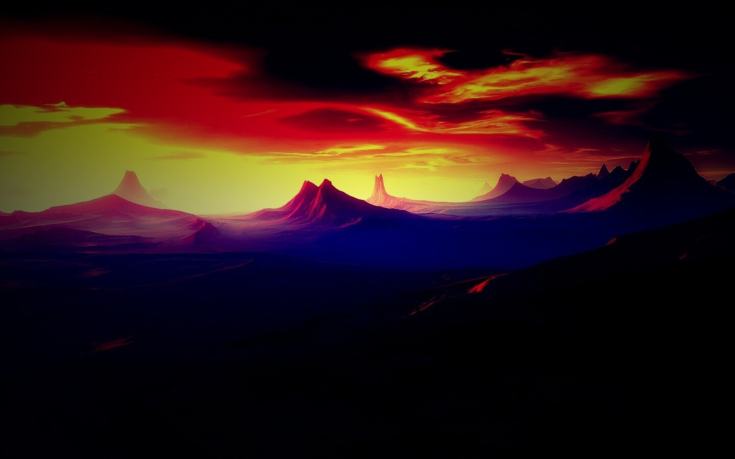 Инопланетный ландшафт обои