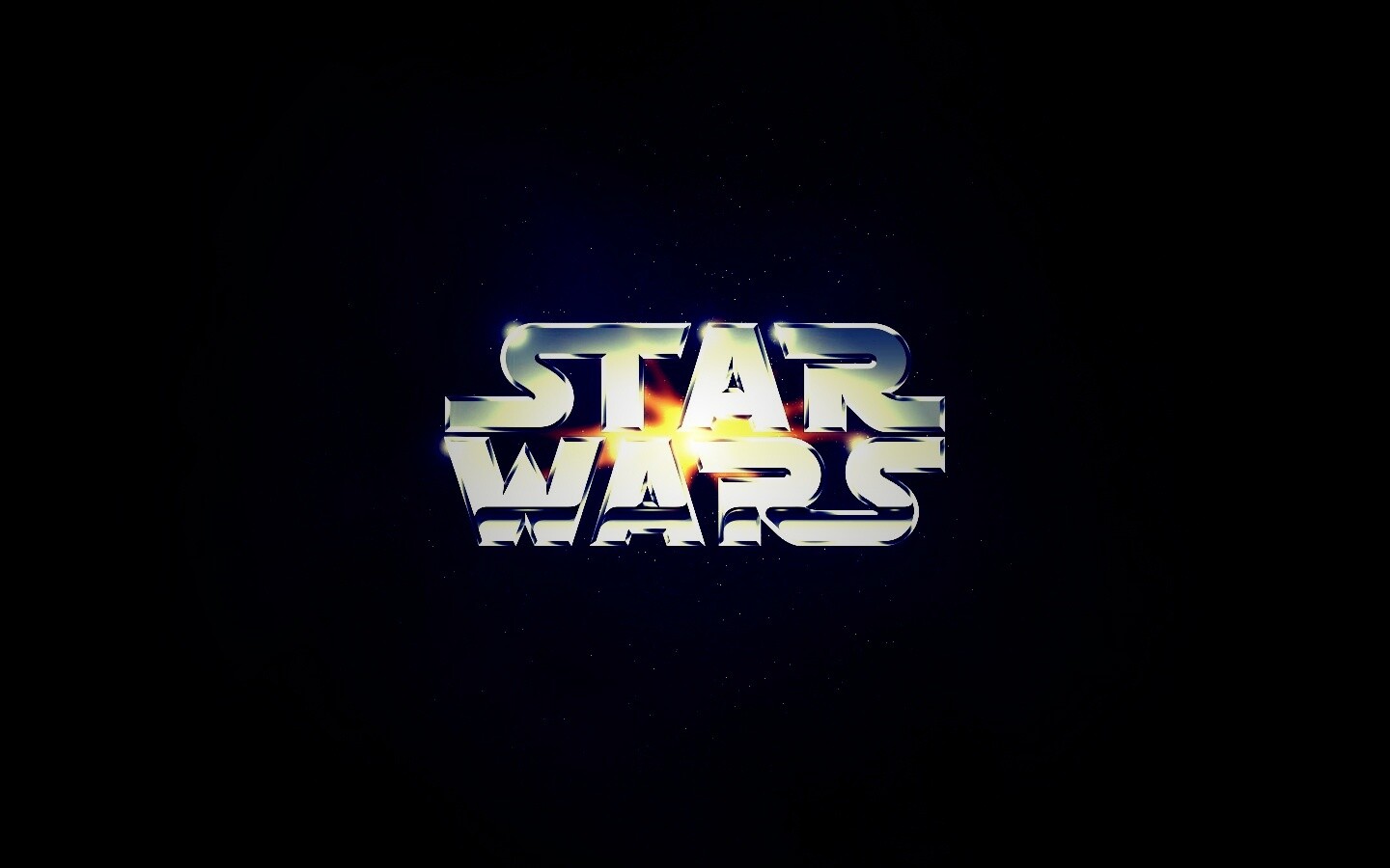 Серебряный логотип звездных войн обои