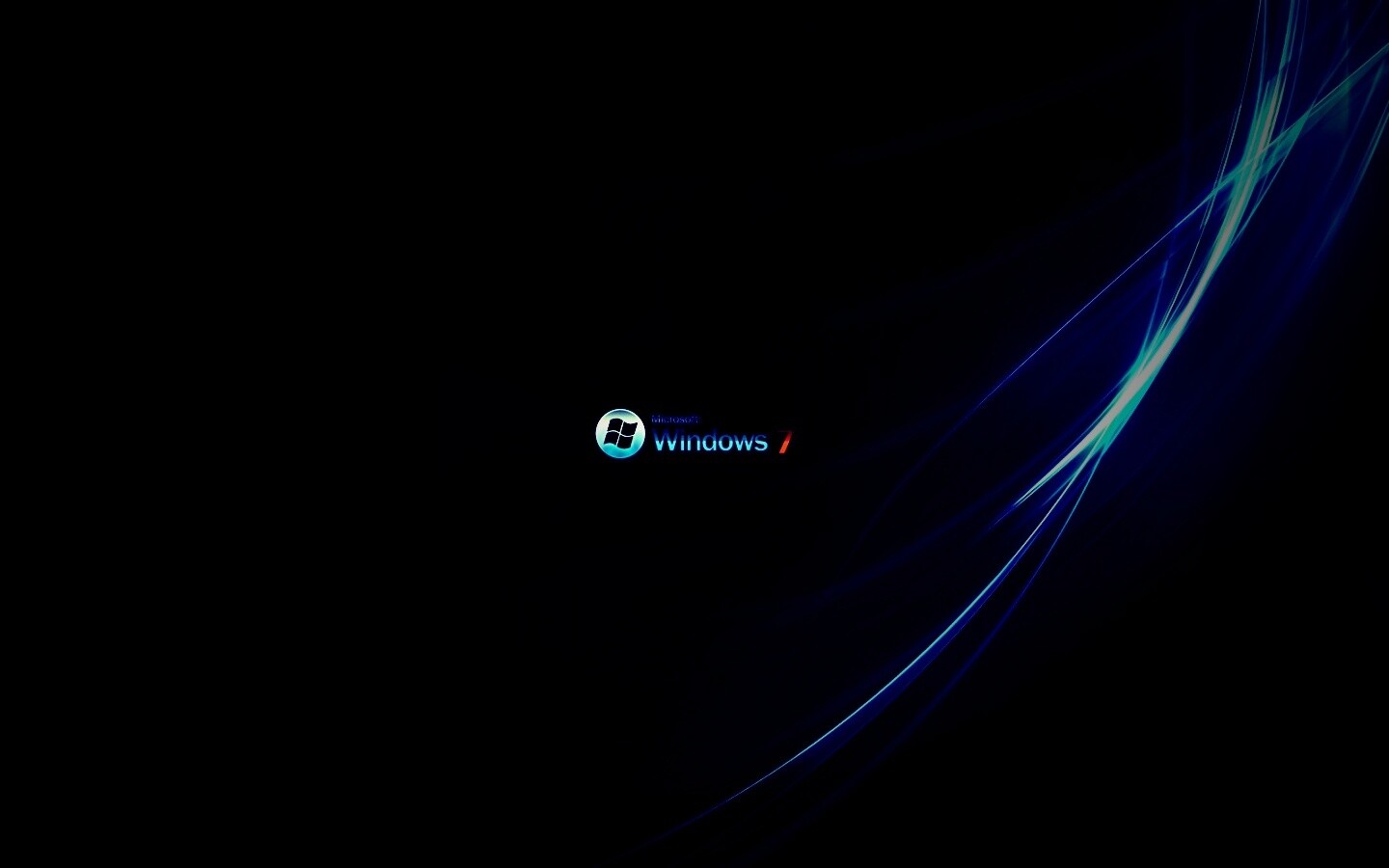 Темный фон Windows 7 обои