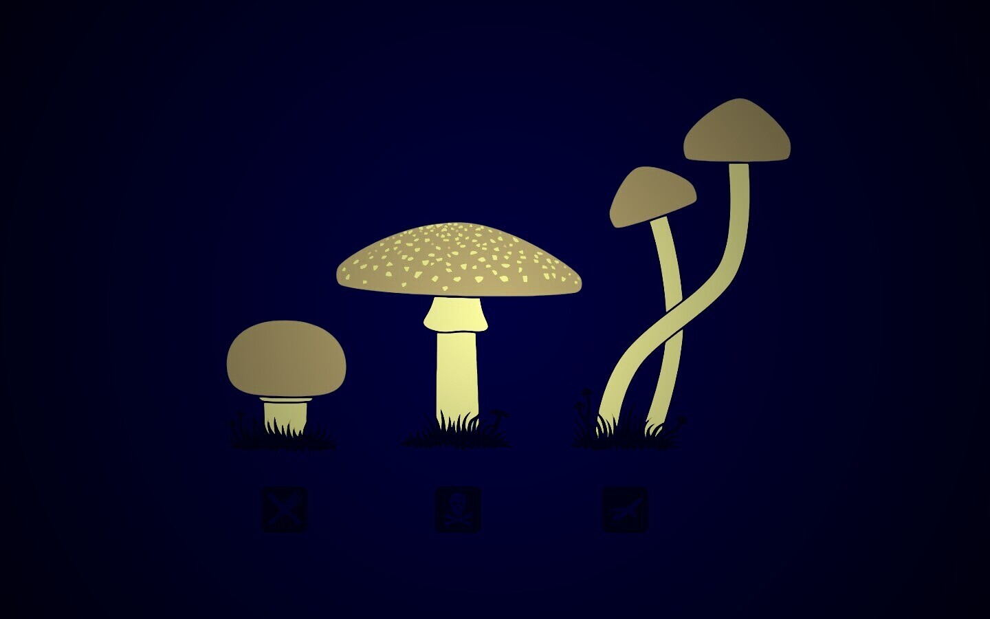 Грибочки обои