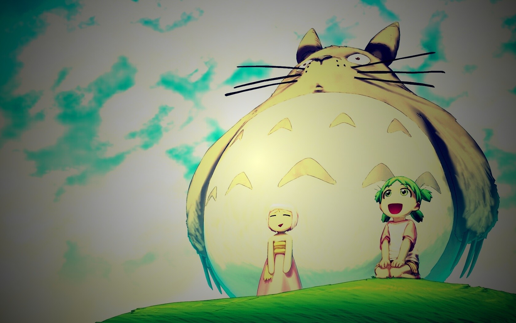 Дети с толстой мышью обои