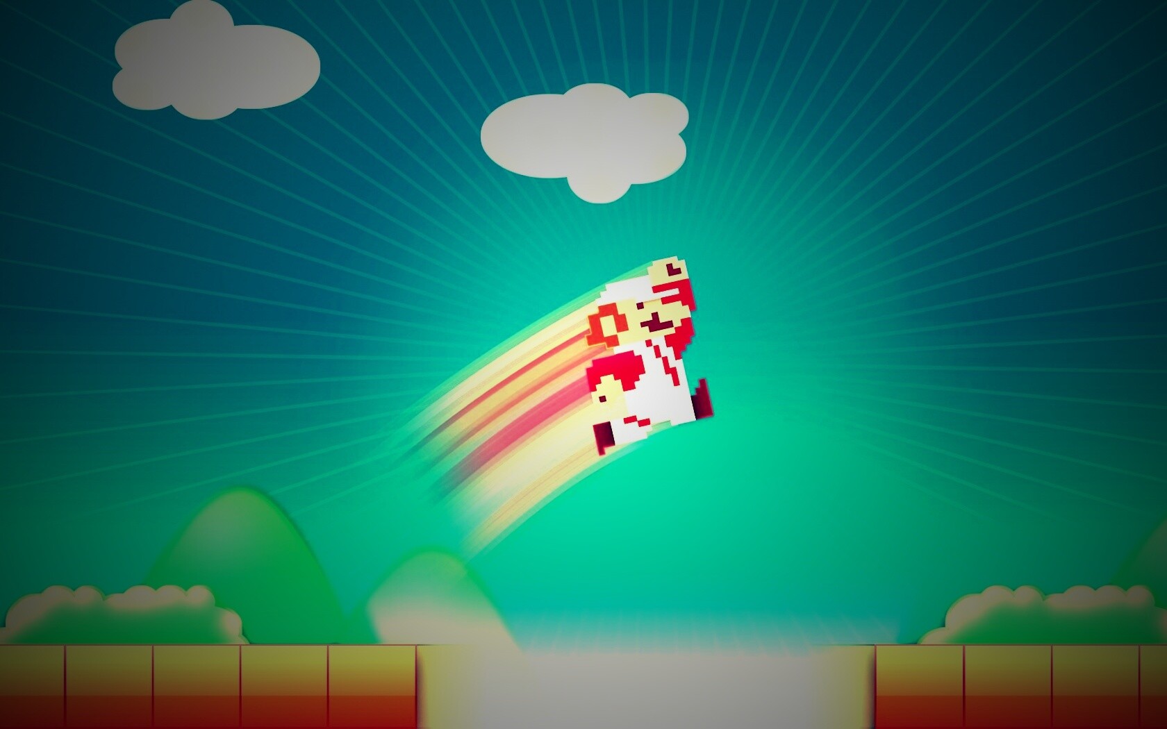 Прыжок Марио обои