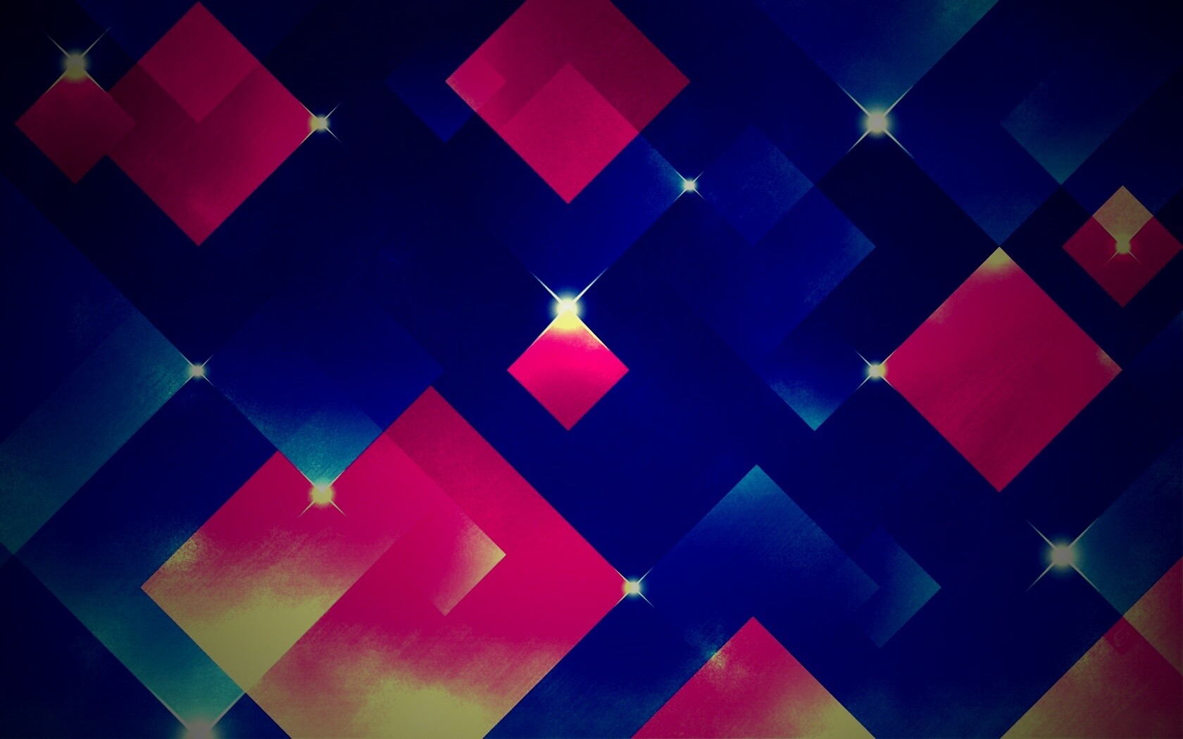 Красные и синие ромбы обои