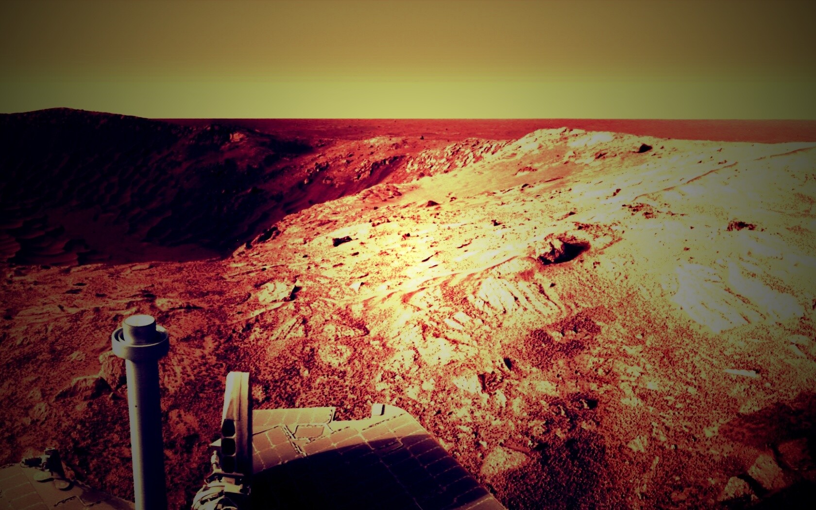 Снимок с марсохода обои