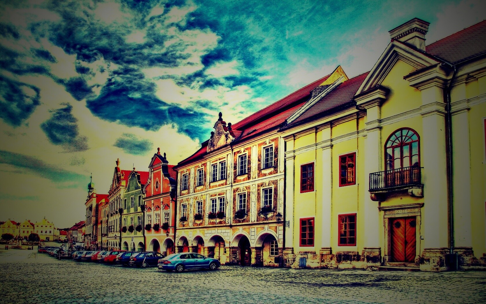 Домики в Чехии обои