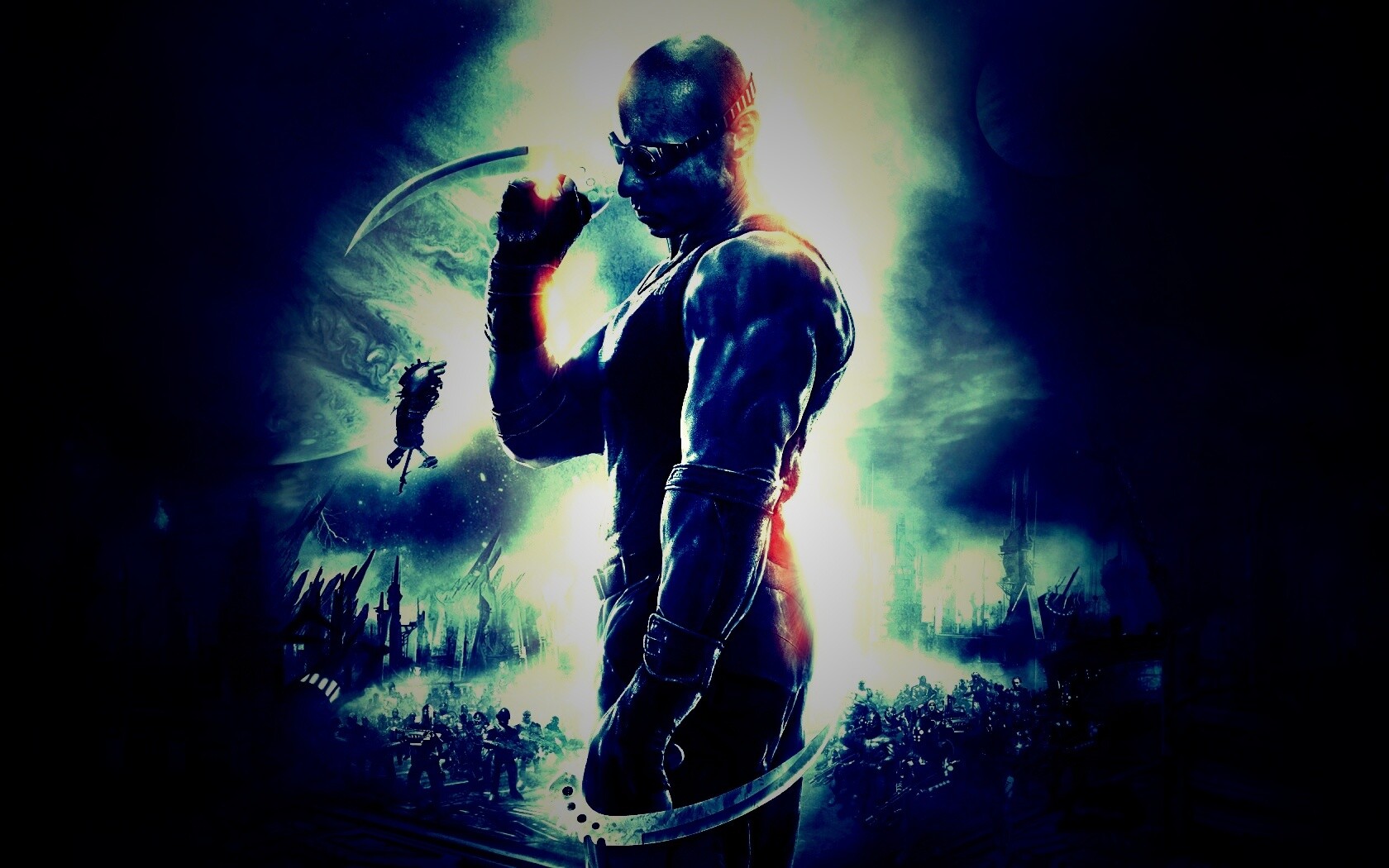 Риддик с клинками обои