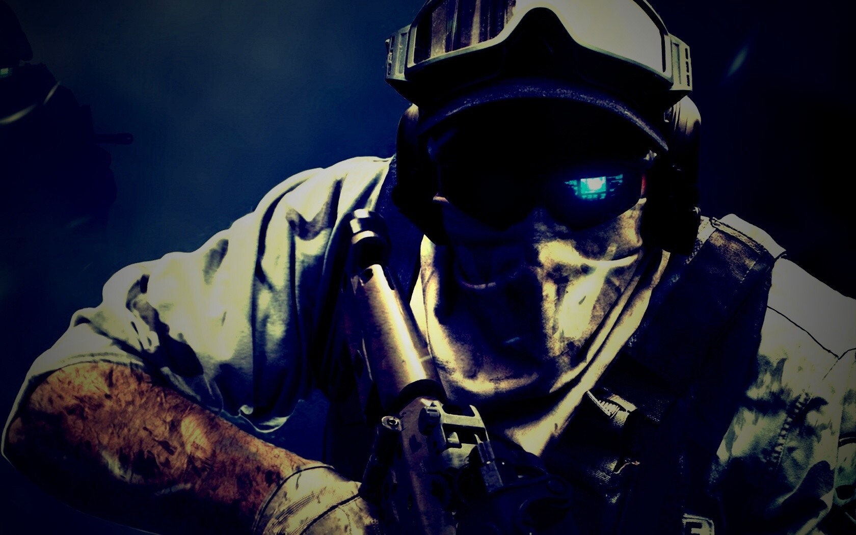 Боец в маске обои