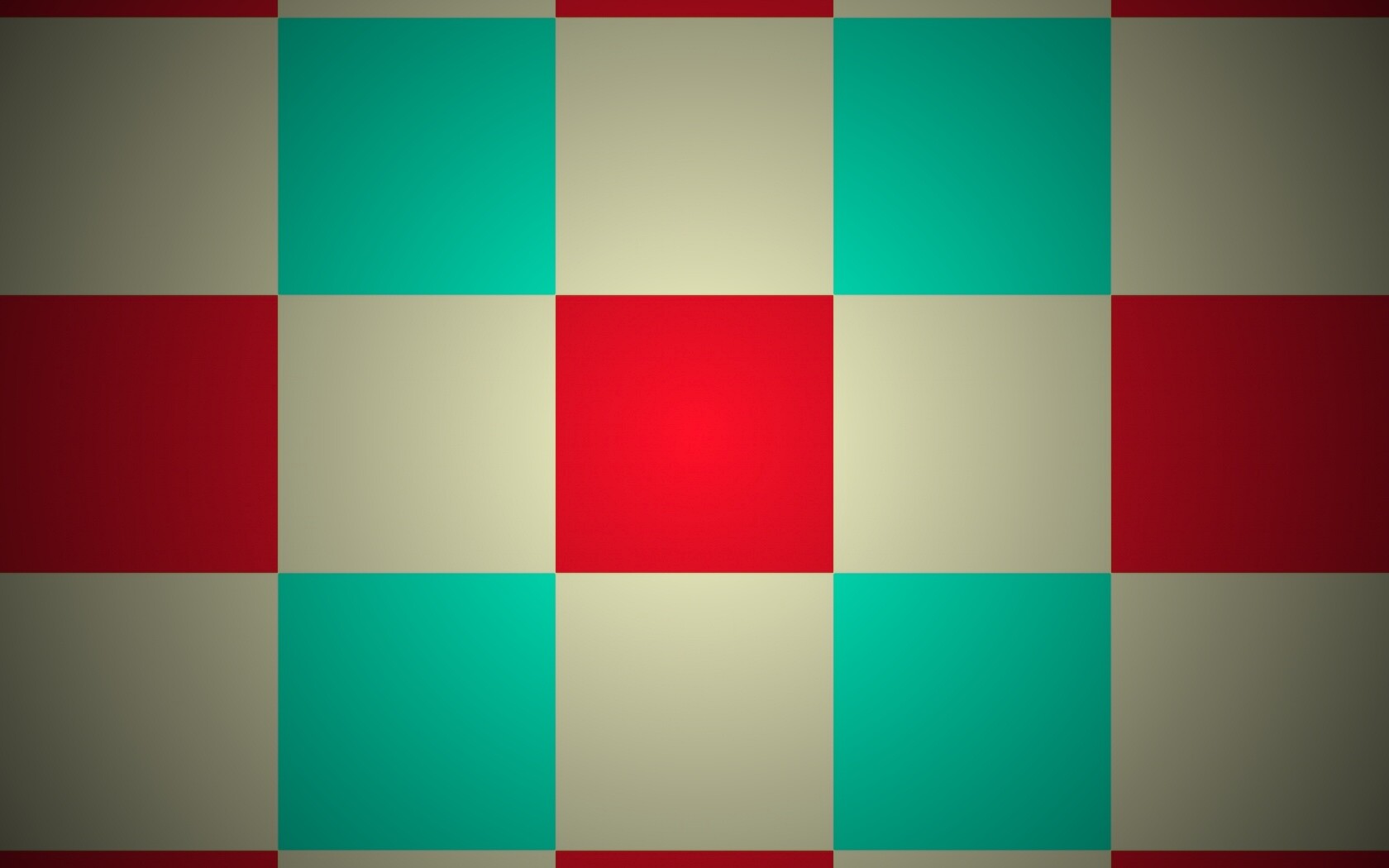 Оранжевые голубые и белые клетки обои