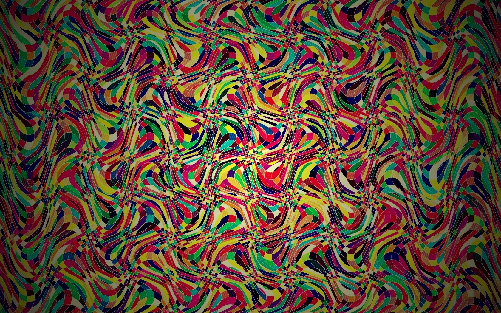 Кривые разноцветные клеточки обои