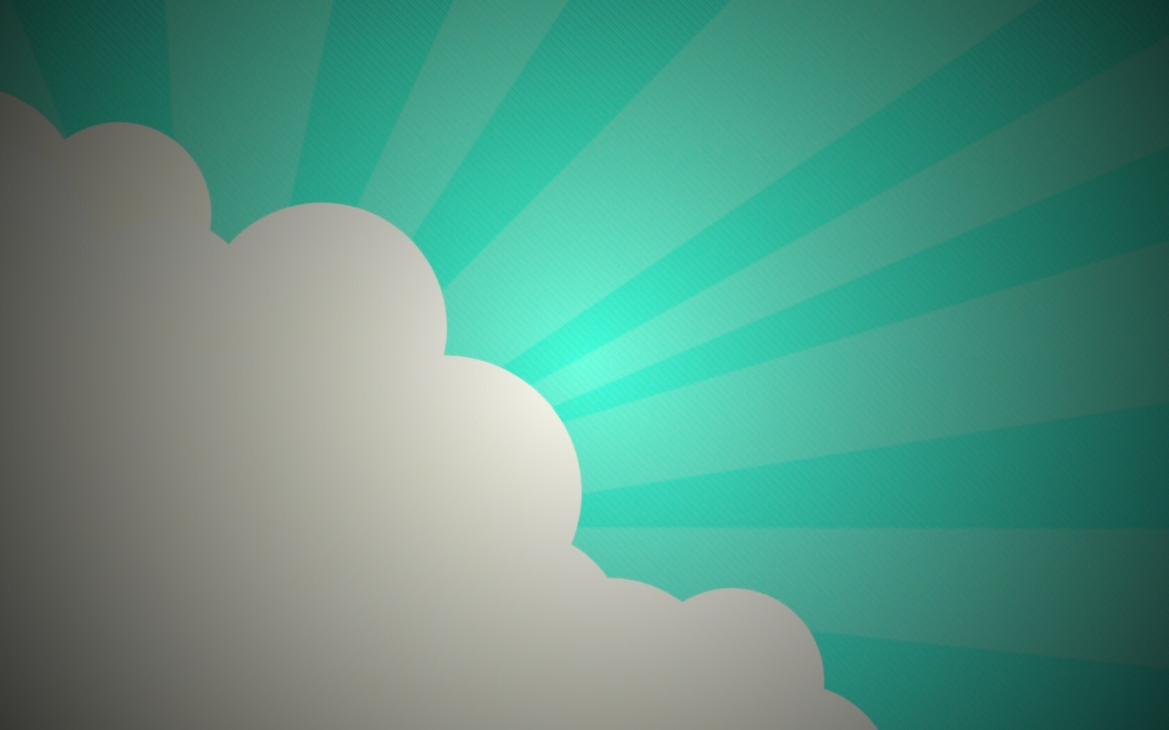 Лучи из-за облака обои