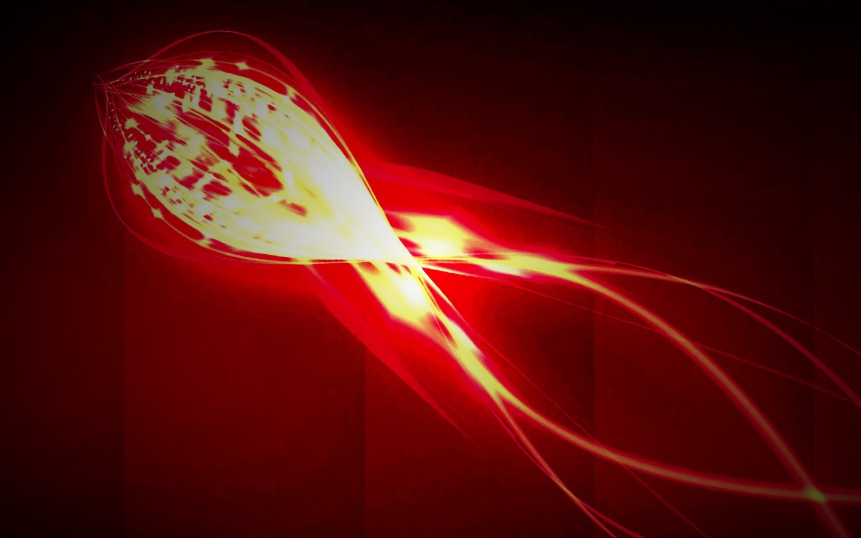 Сгусток красных линий обои