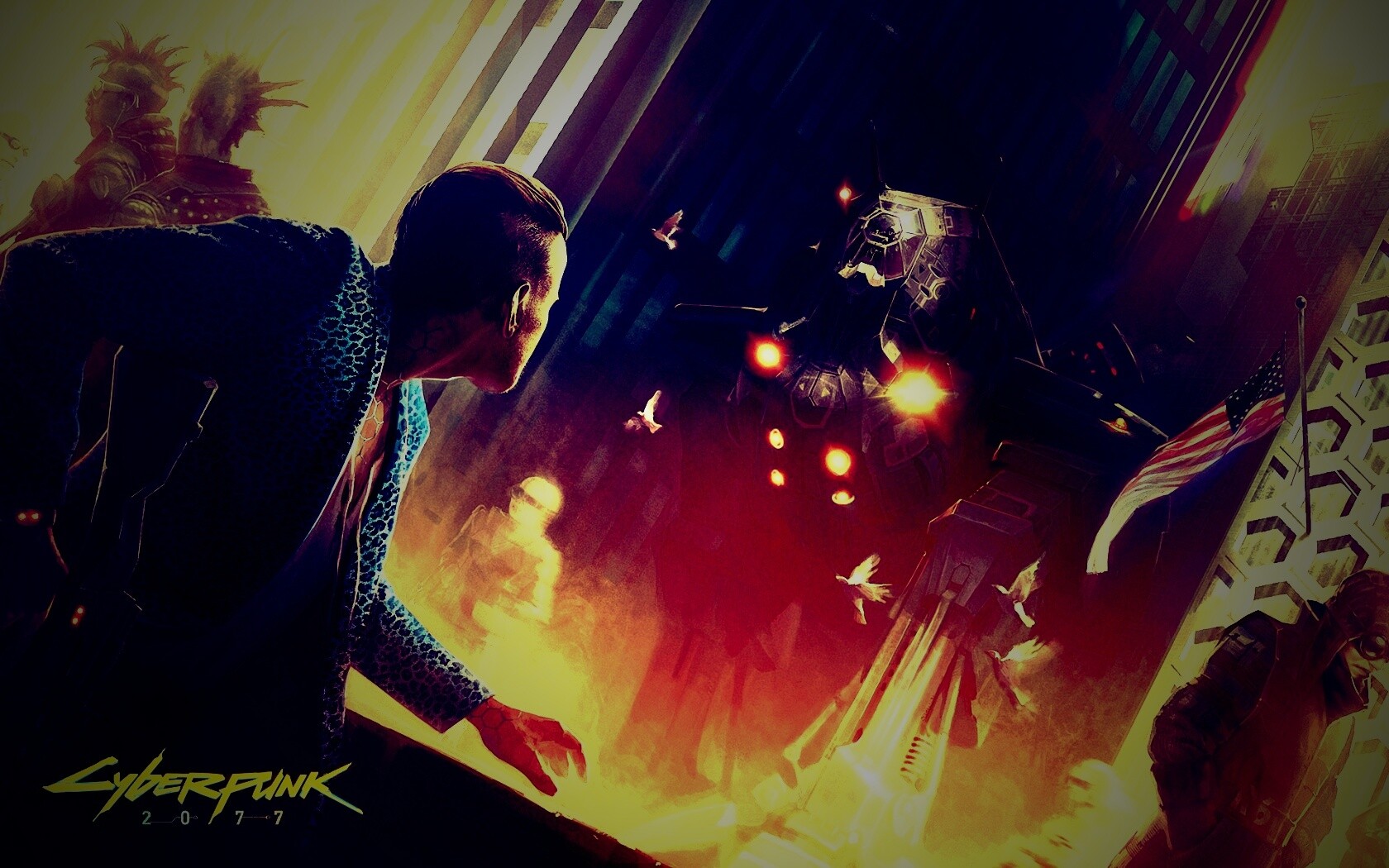 Арт из Киберпанк 2077 обои