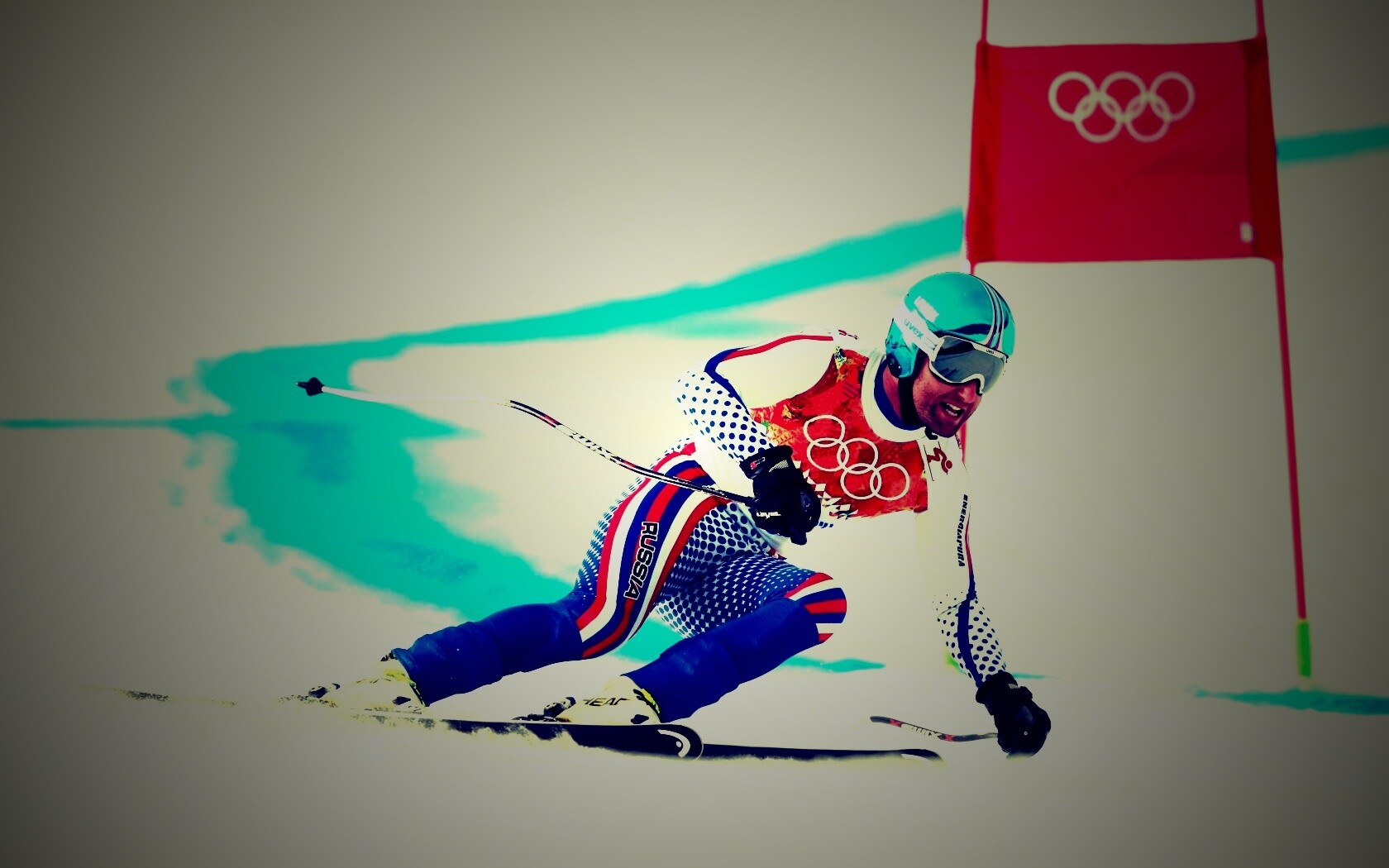 Лыжник на олимпиаде обои