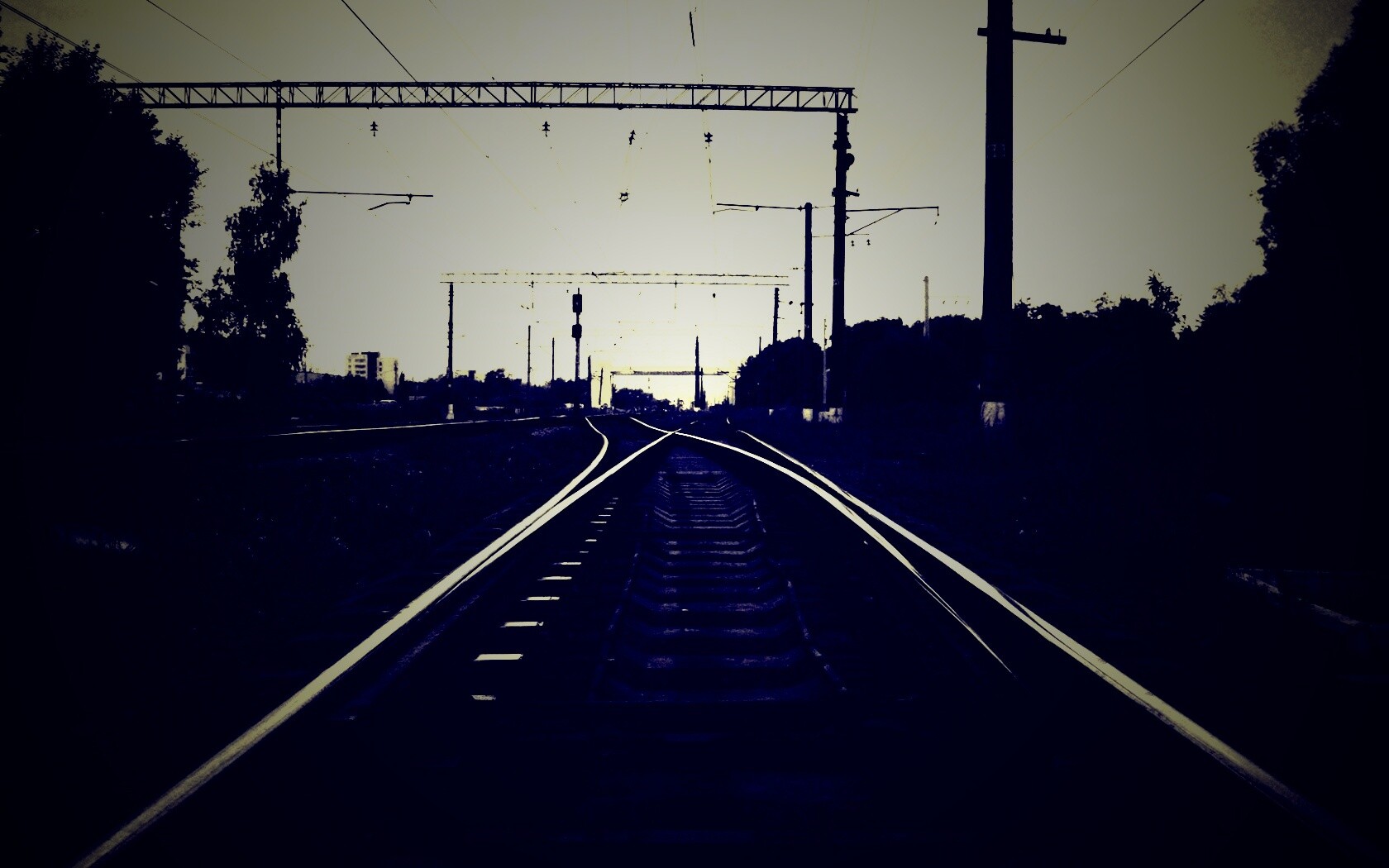 Железнодорожные пути обои