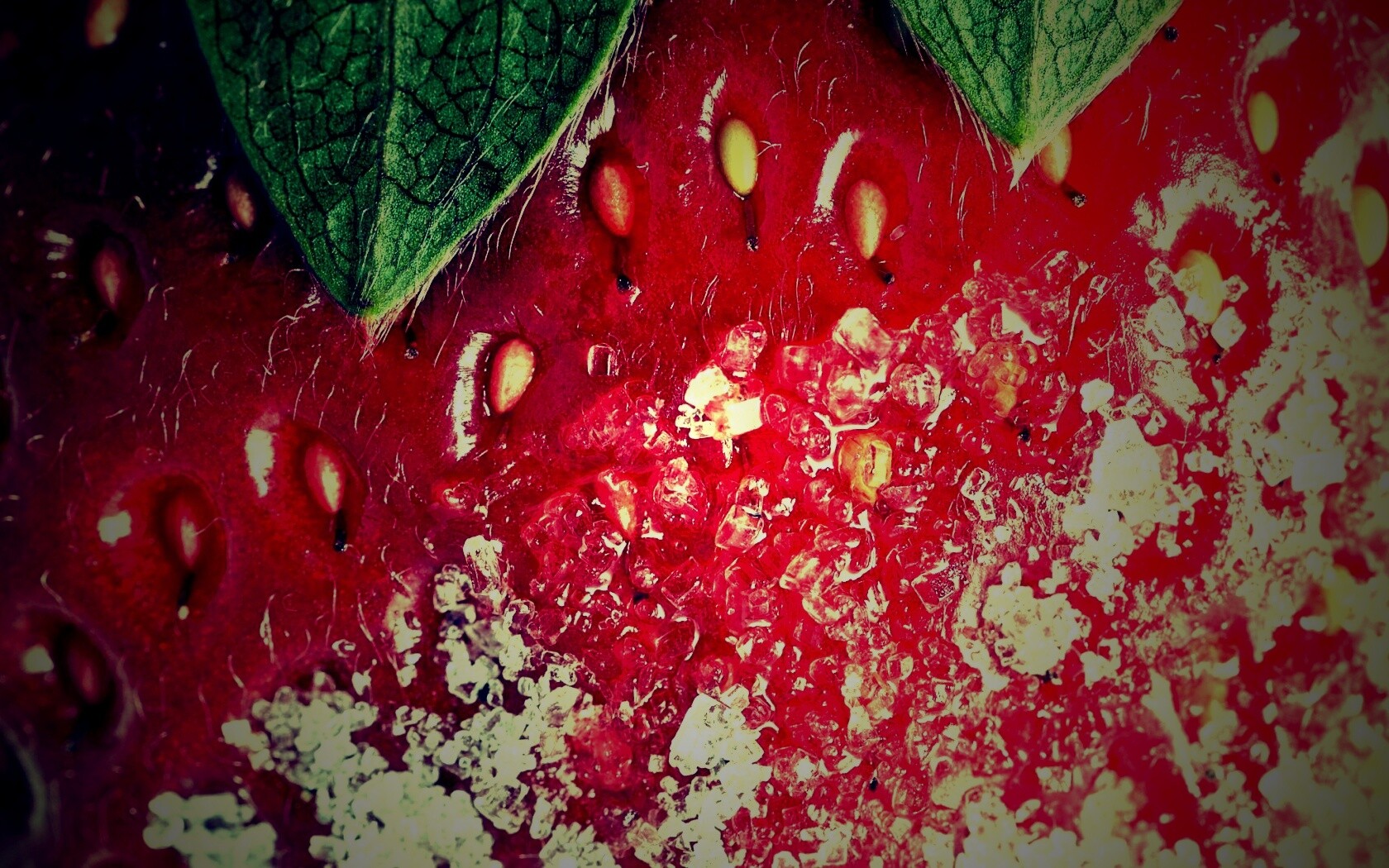 Клубника в сахаре обои