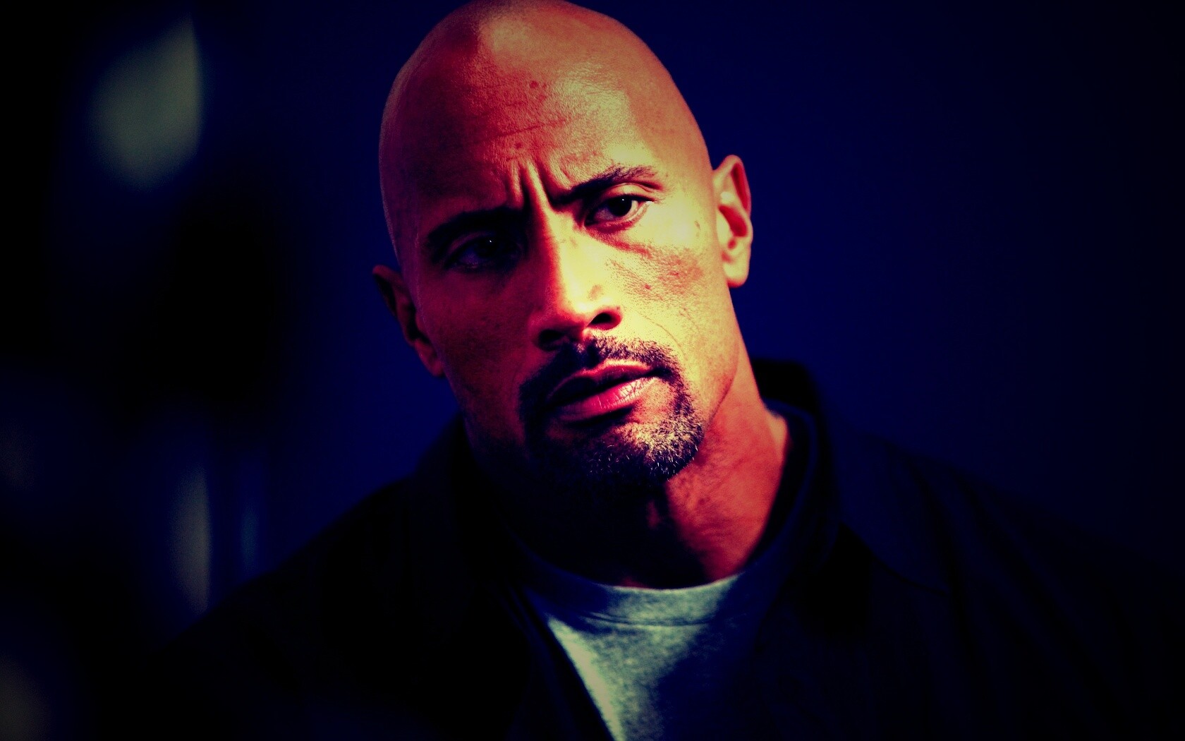 Dwayne johnson, Actor, Bald, Hair, Celebrity обои