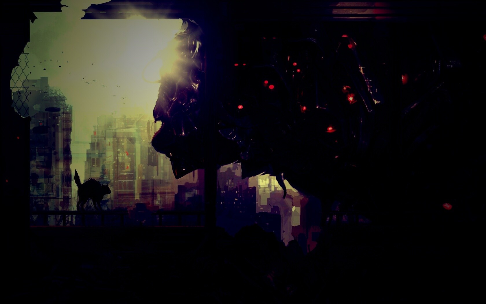 Кошкино удивление обои