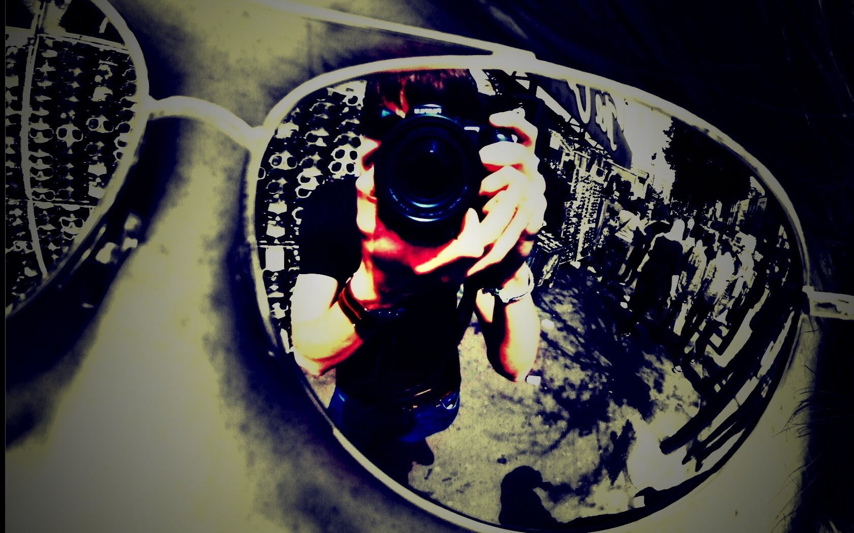 В очках обои