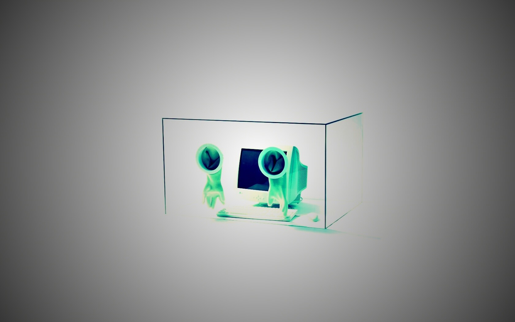 Зараженный компьютер обои