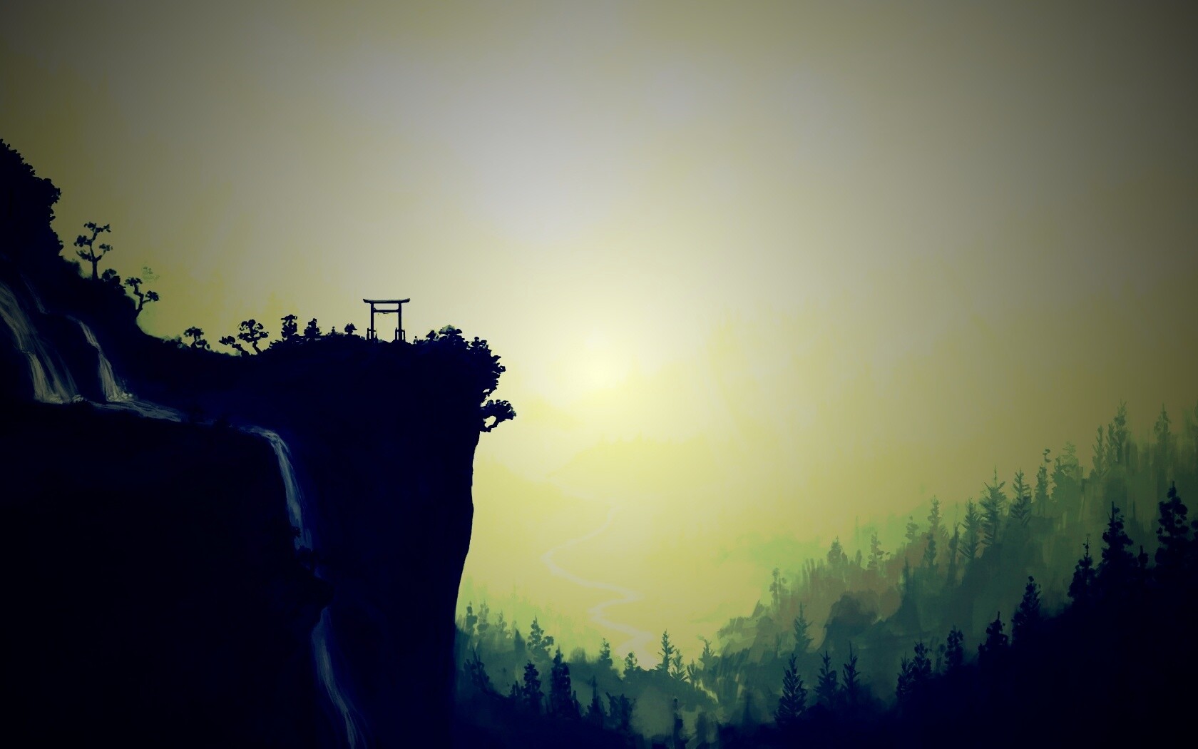 Пейзаж в китае обои