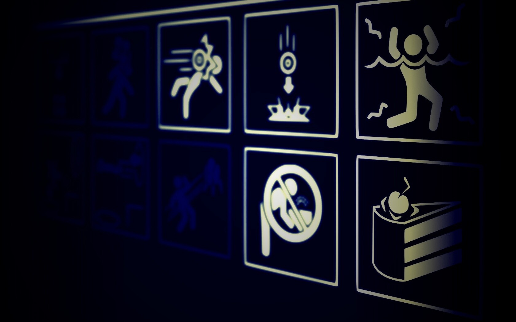 предупреждения Portal обои