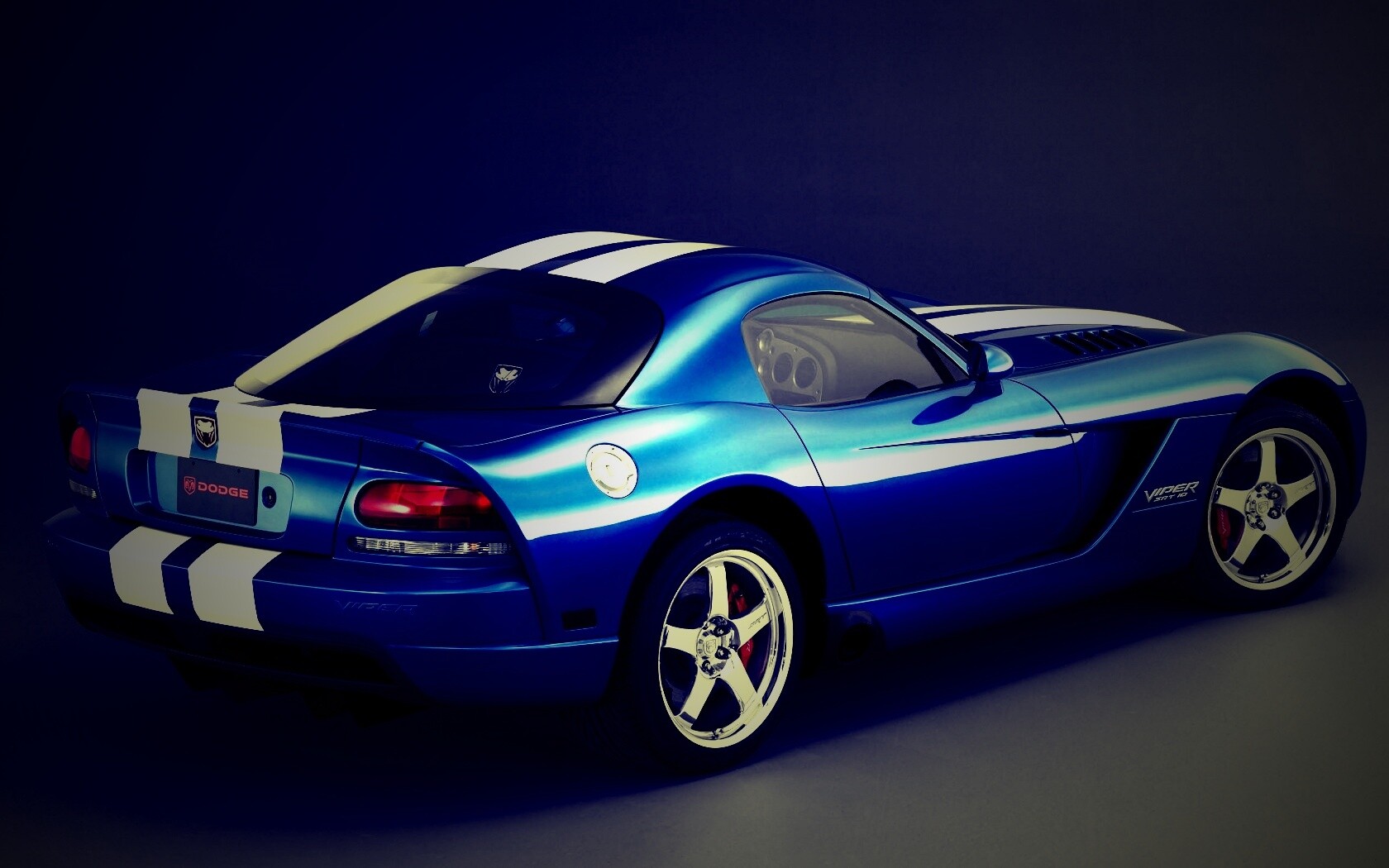 Синий Dodge Viper обои