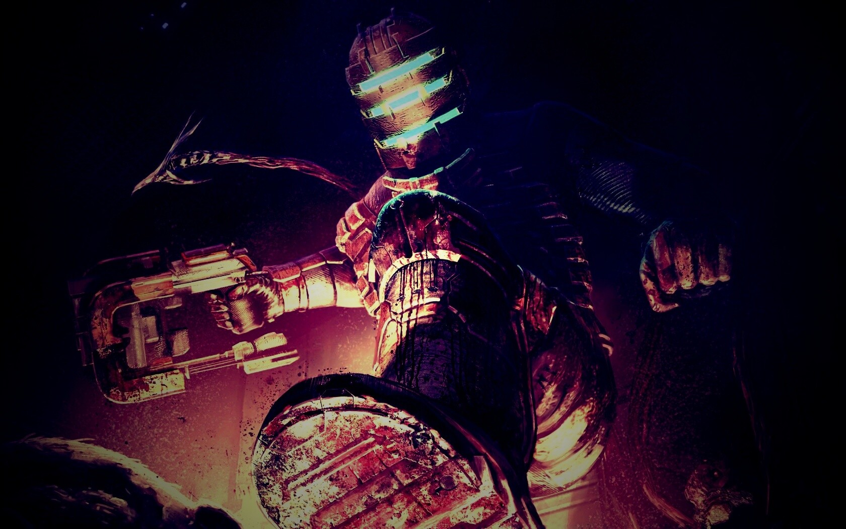 Айзек топчет монстра обои