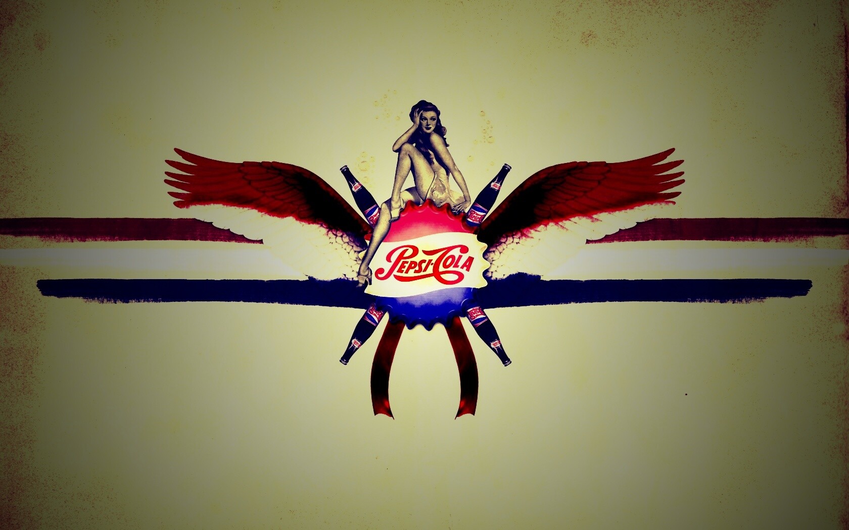 Пепси-Кола в стиле ретро обои