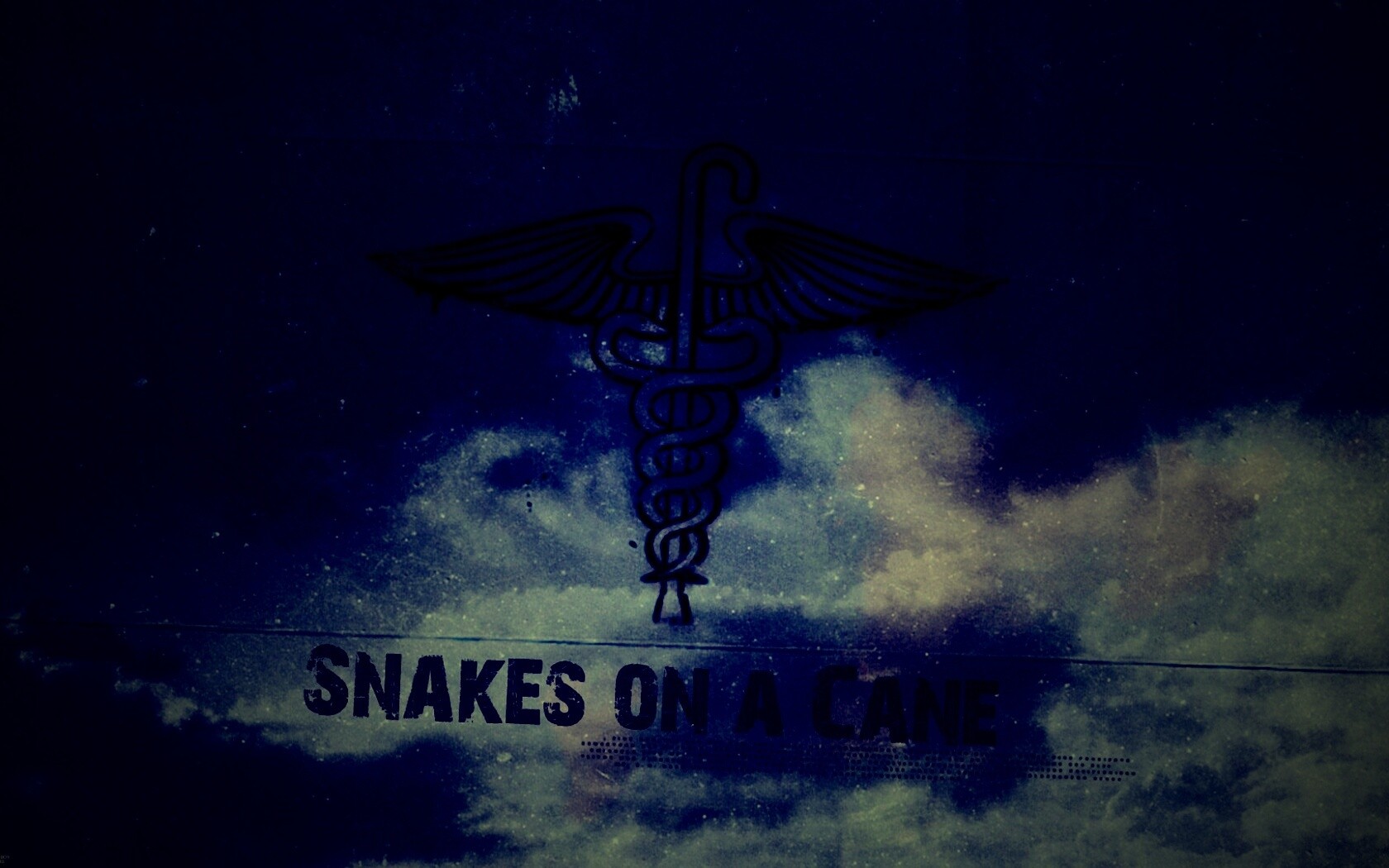 Змеи на трости обои