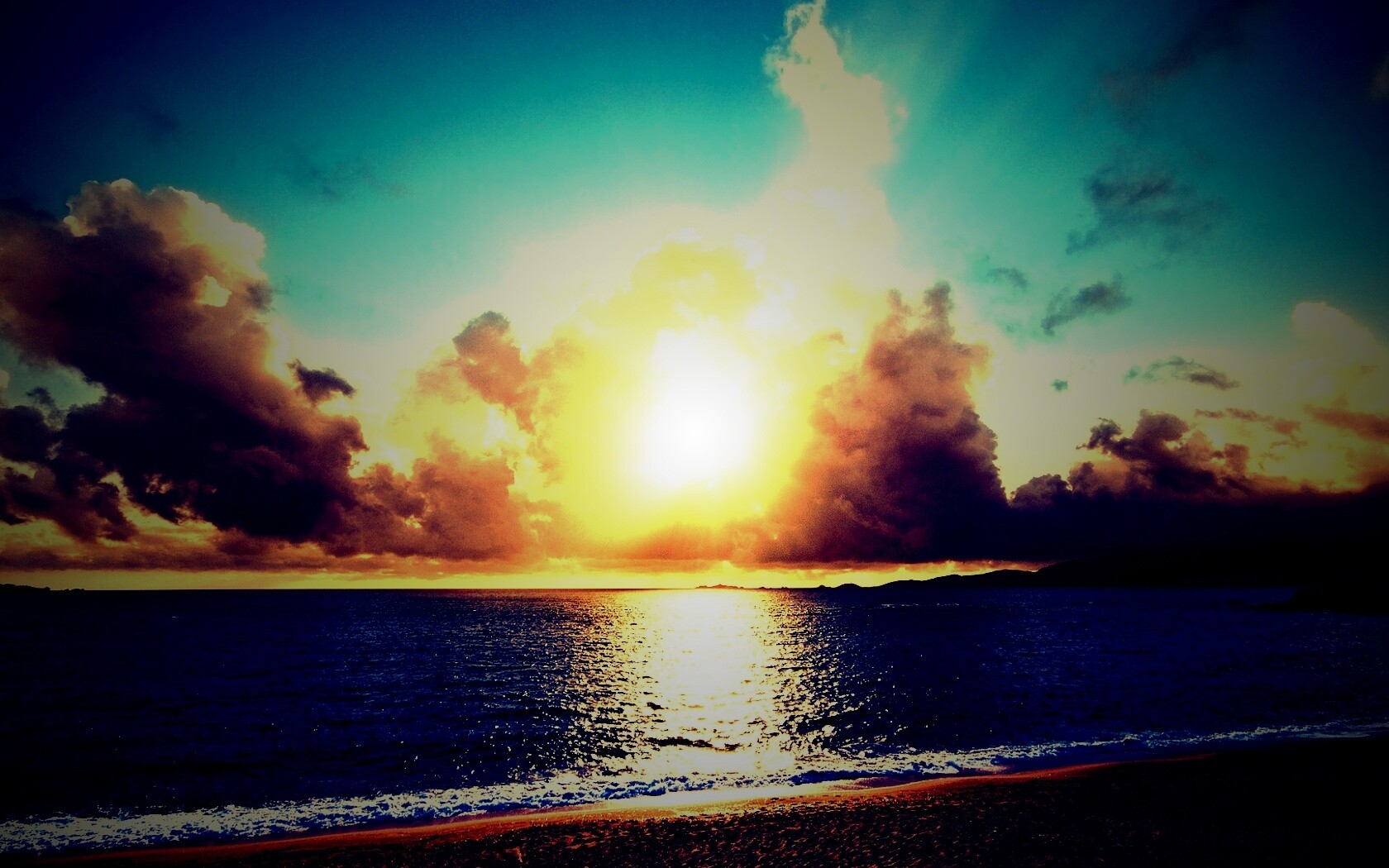 Солнечный пляж обои