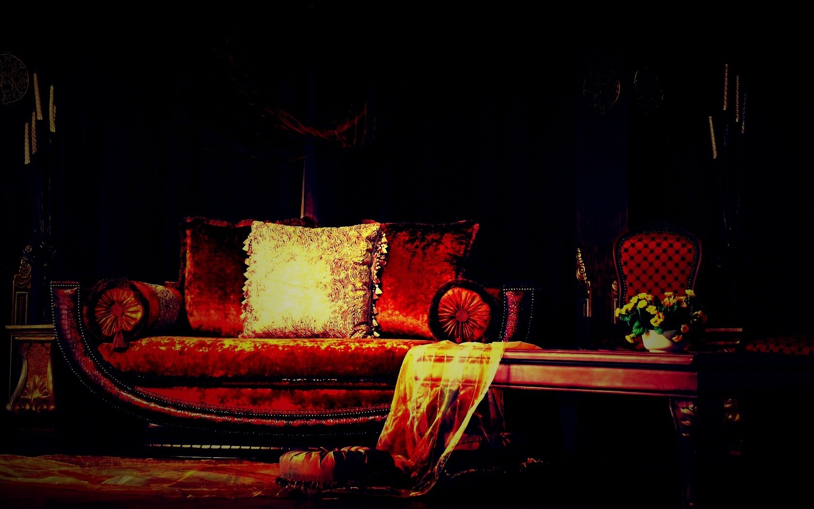 Комната в старом стиле обои