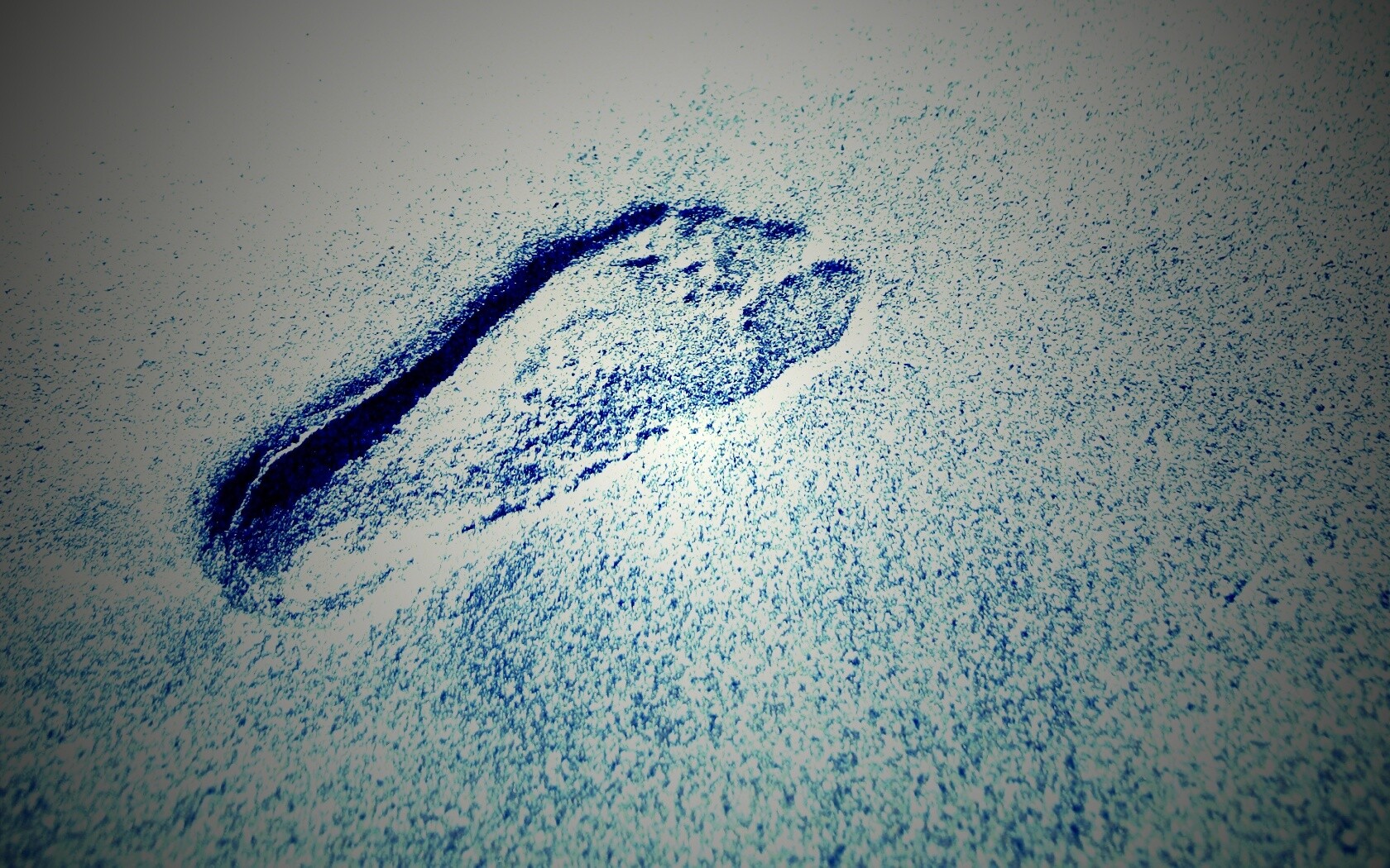 Отпечаток ноги обои