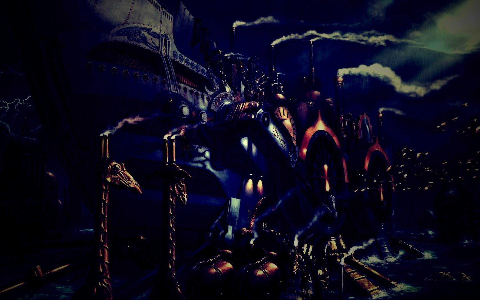 Ноев ковчег в стиле стимпанк обои