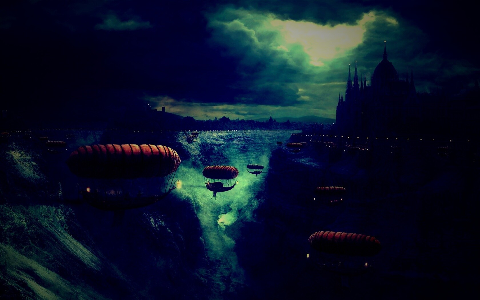 Фентезийный Будапешт обои