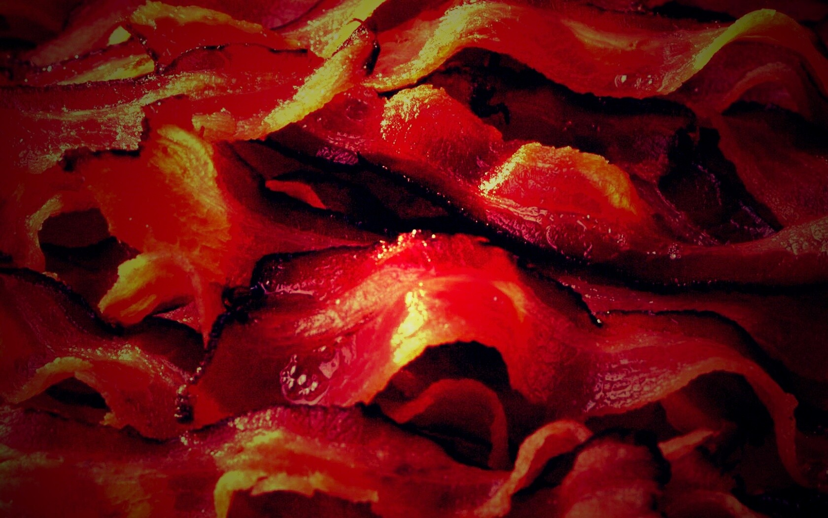 Вкусный жаренный бекончик обои